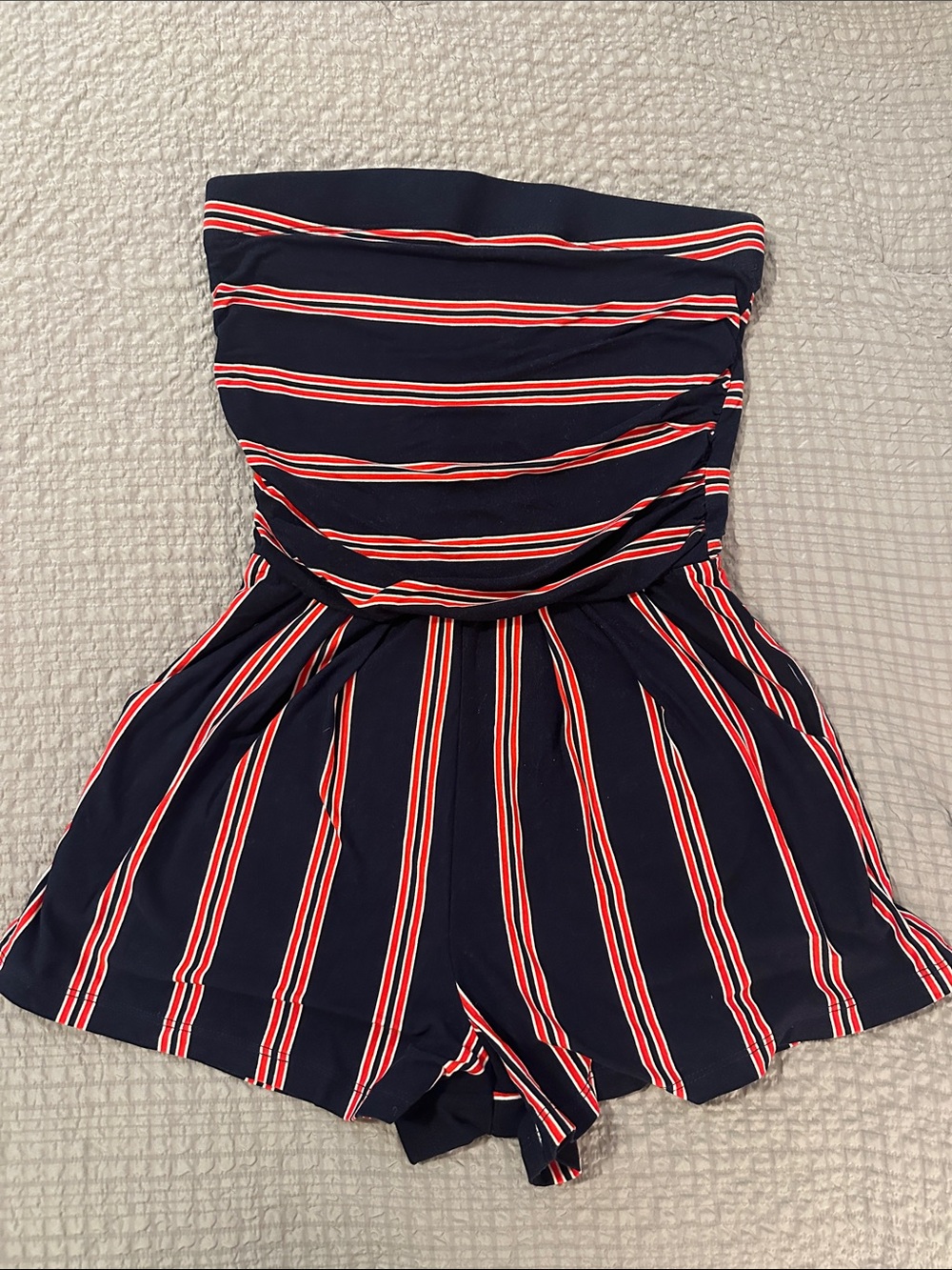 Derek Heart Strapless Romper